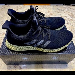 Adidas FutureCraft 4D Core Black/Grey Five/Ash Green Men's Shoes Size 11